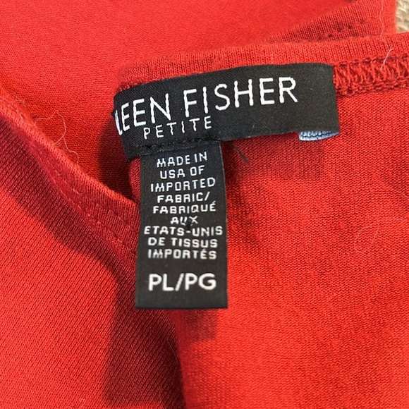 Eileen Fisher Red Viscose Jersey Shift Dress XS - Picture 6 of 6